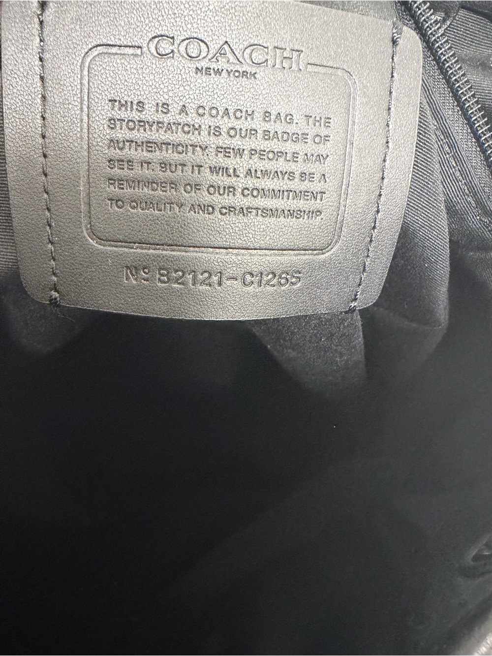 Coach Heritage Leather Backpack - Picture 11 of 14